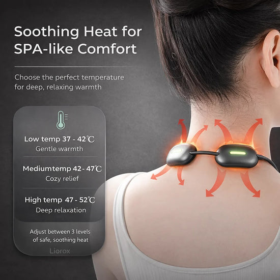 🔥 Heated Pulse Neck & Shoulder Massager