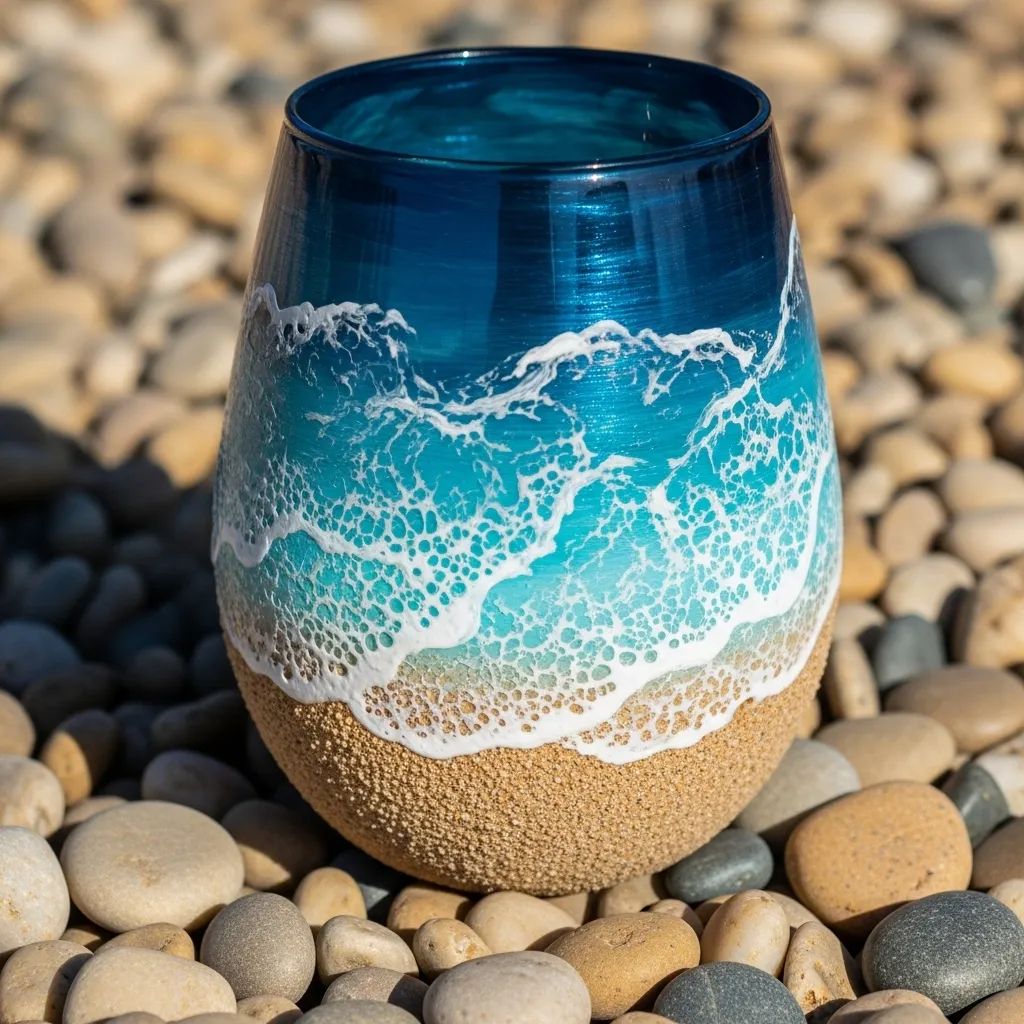 🌊Blue Beach Inspired Cup