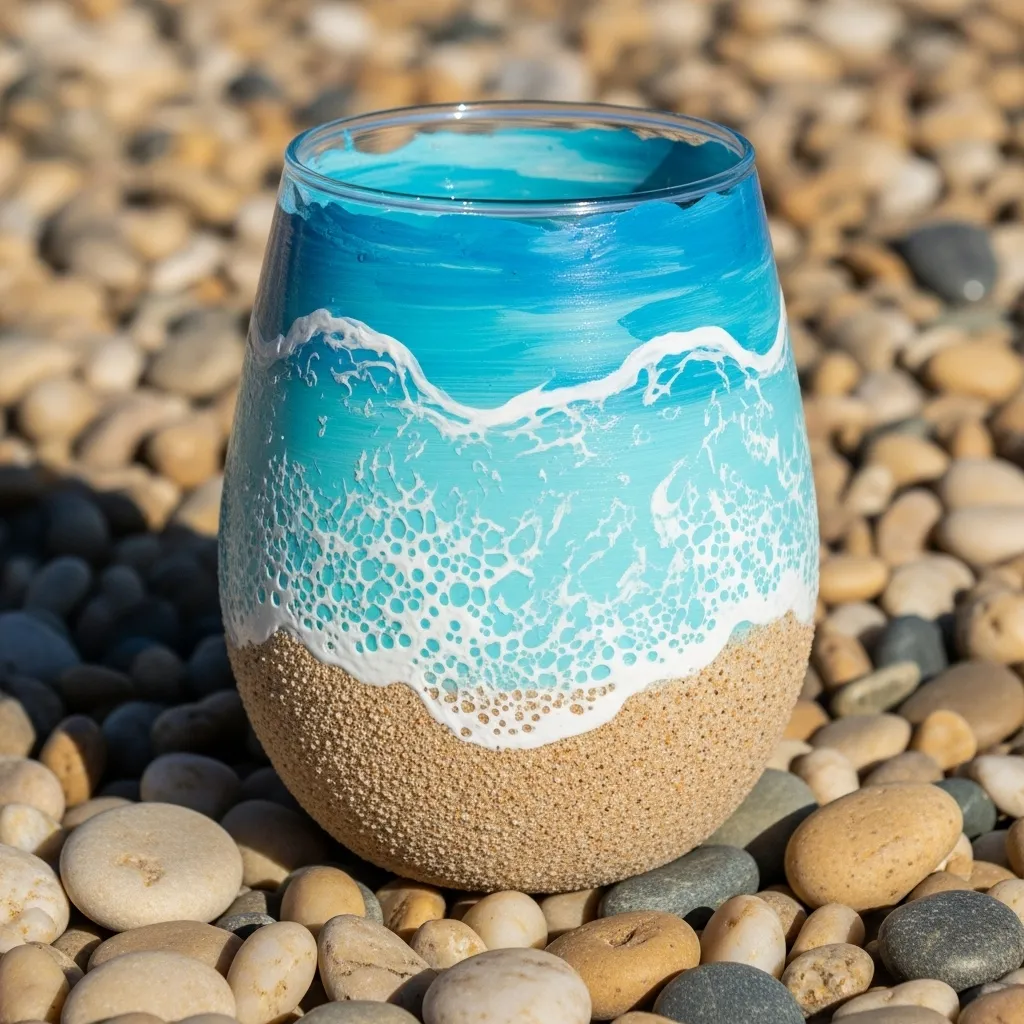 🌊Blue Beach Inspired Cup