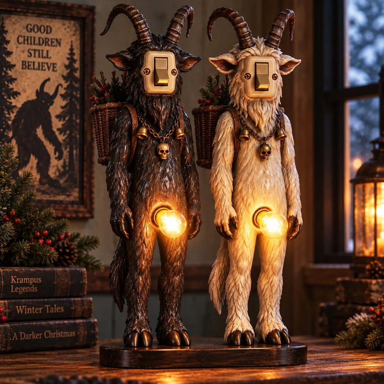 💡Retro Companions Oddity Lamp – Weirdly Charming Light