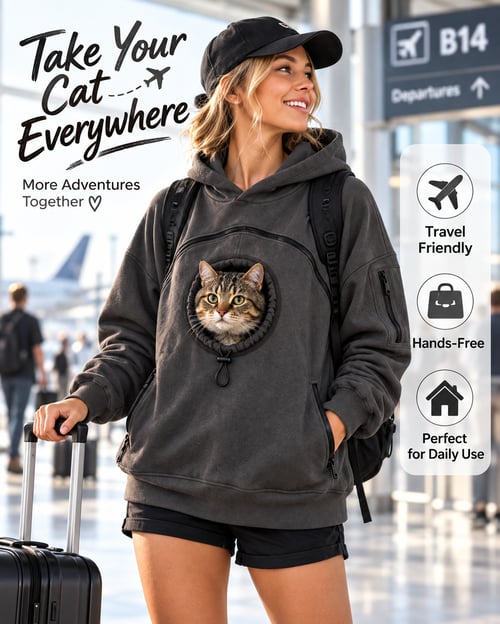 Pet Carrier Hoodie