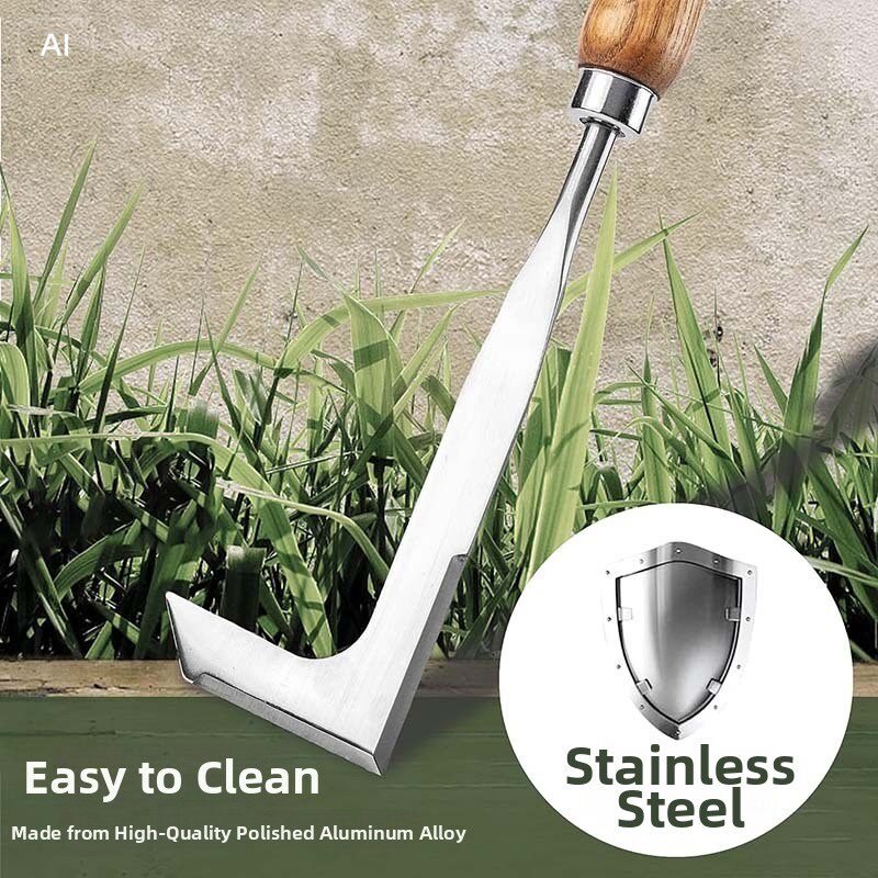 L-Shaped Stainless Steel Crevice Weeding Tool