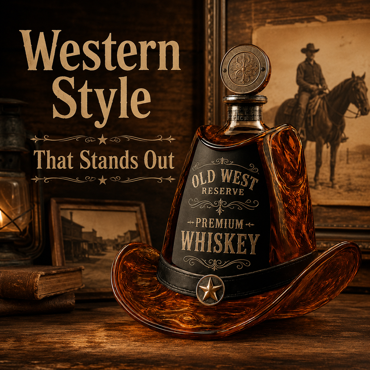 Walker Texas Ranger Decanter Whiskey Bottle