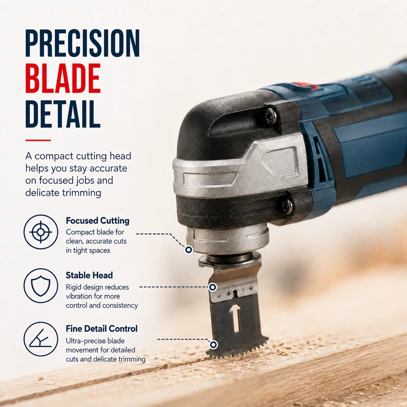 12V Cordless Precision Cutter | Compact Multi-Function DIY Detail & Plunge Cutting Tool
