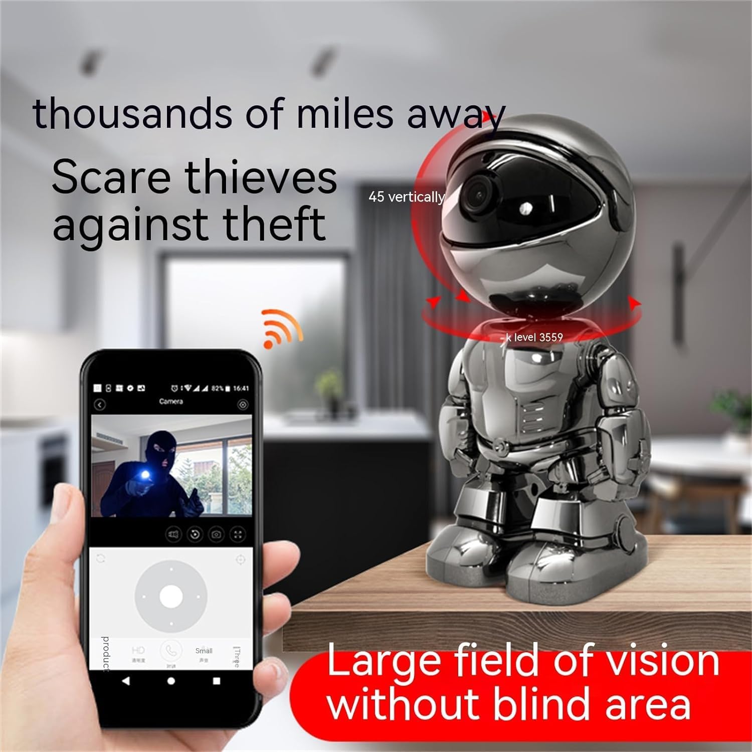 🎥 Smart WiFi Camera | 1080P HD, Siren + Yoosee Control— Hidden in Plain Sight