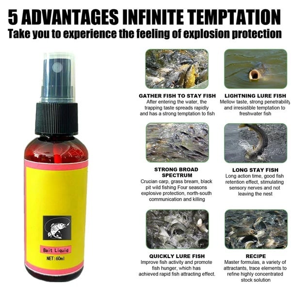 🔥New Natural bait Scent Fish Attractants for Baits - For all types