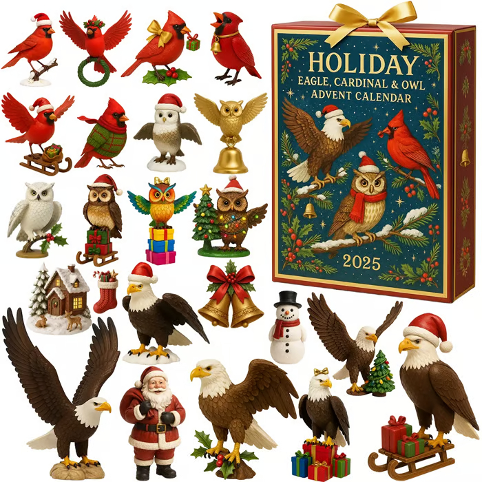 Eagle, Cardinal & Owl Advent Calendar 2025