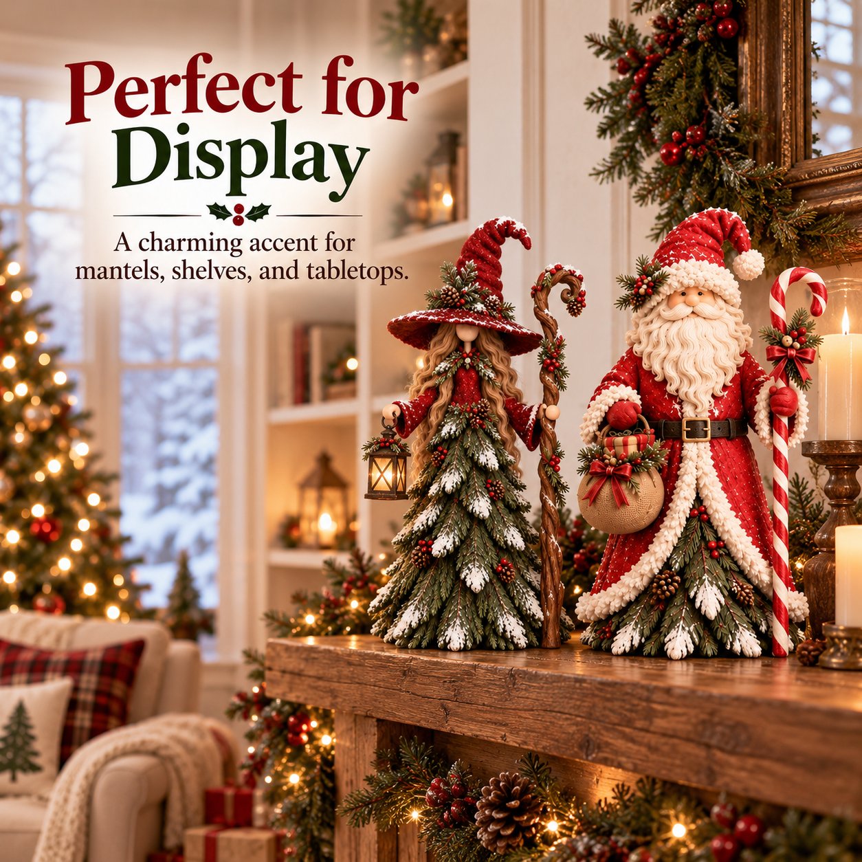 Christmas decorative figure in the shape of a Christmas tree
