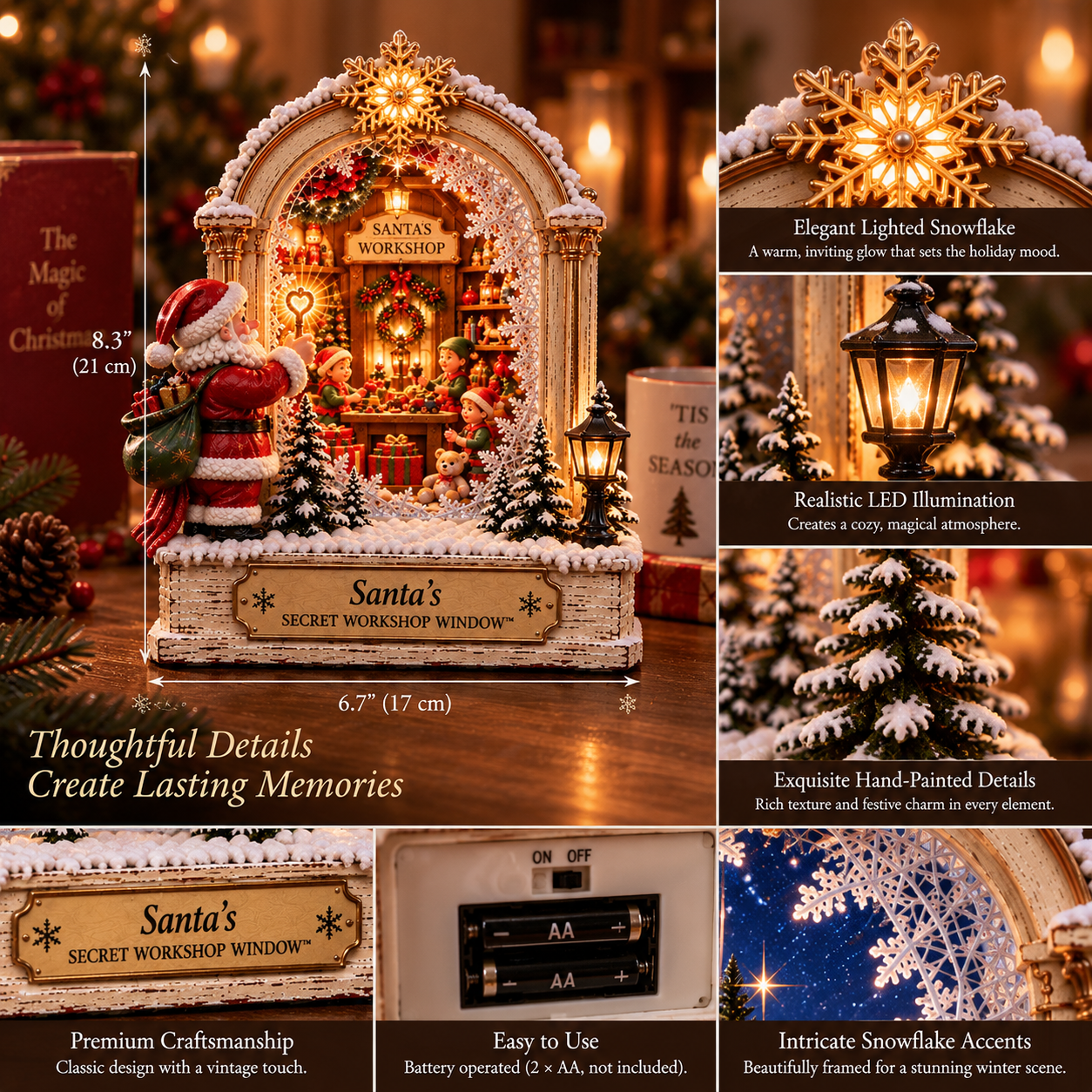 🎄 Lighted Christmas Story Window Collection （3-Pack）