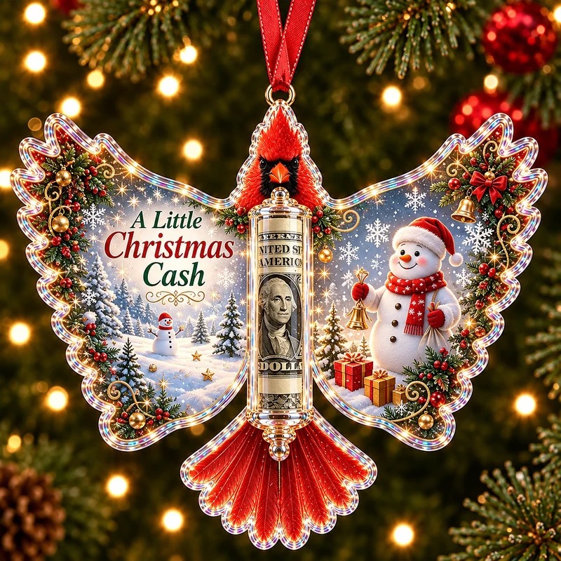 💵 Christmas Cash Gift Ornament