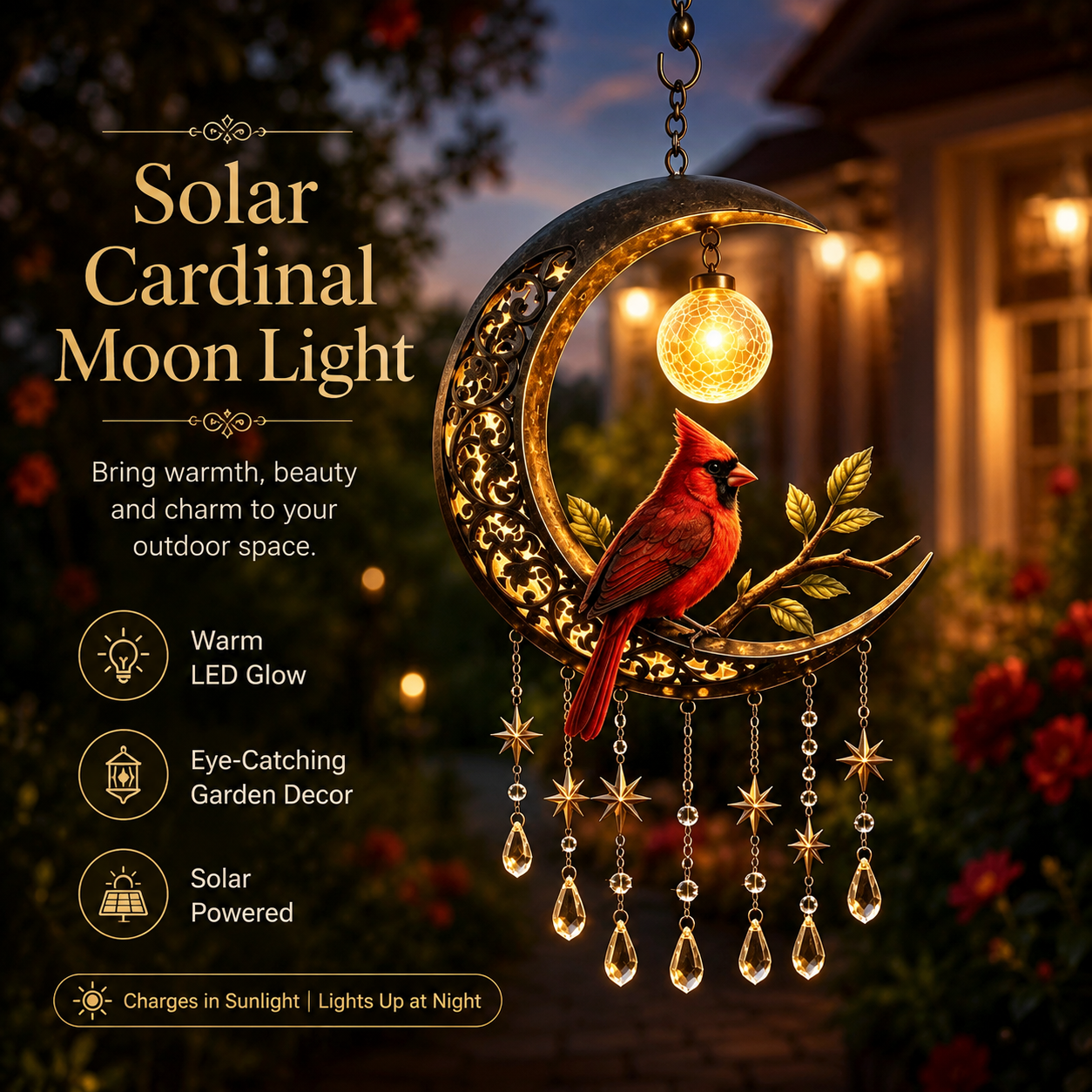 🌙✨ Limited Offer 49% OFF✨ Magic Moon Garden Wind Chime