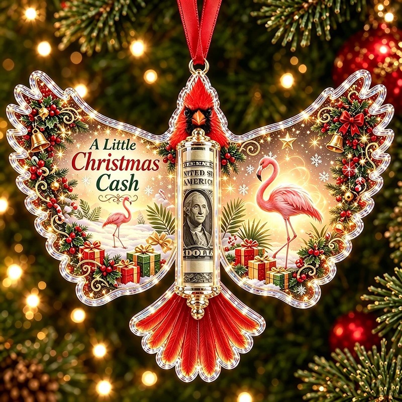 💵 Christmas Cash Gift Ornament