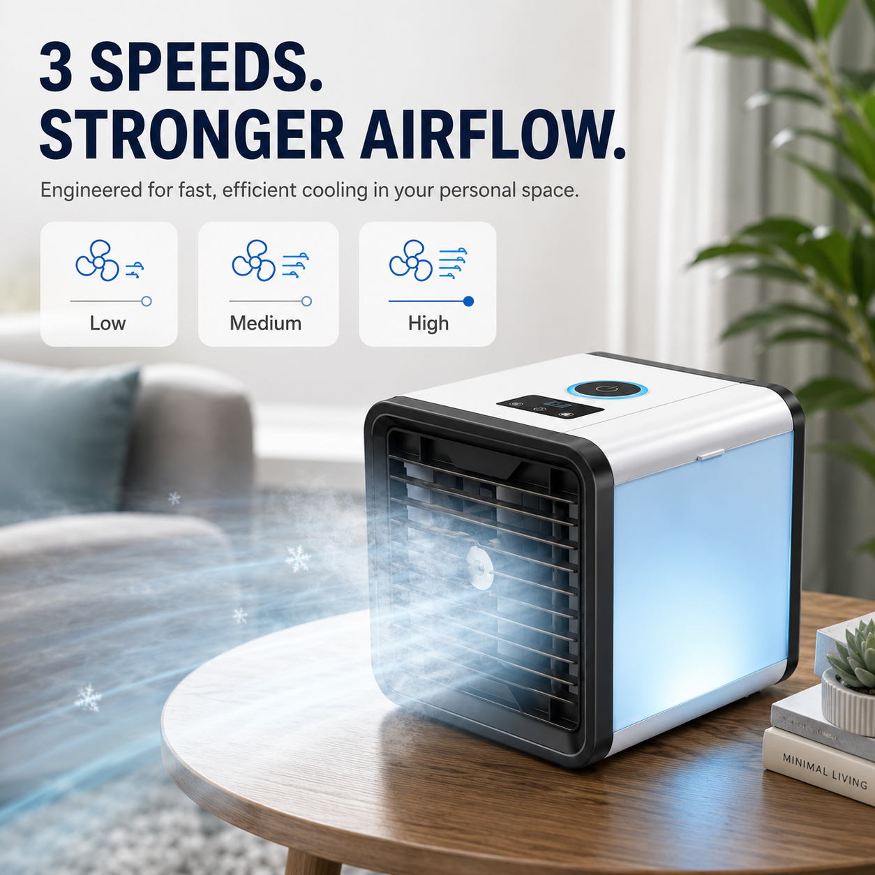 🌬️ Powerful Spray Desktop Air Cooler