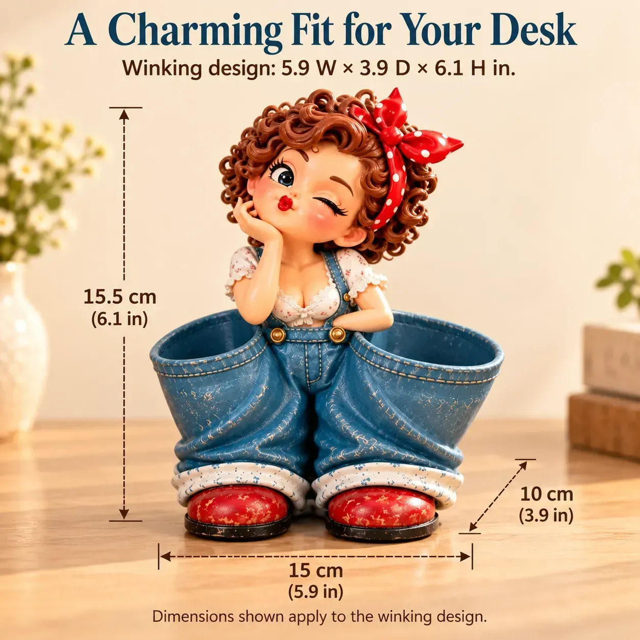 🔥Last Day Sale 49% OFF🏆 Trending Bestseller 💥✨Denim Pocket Girl Desk Organizer