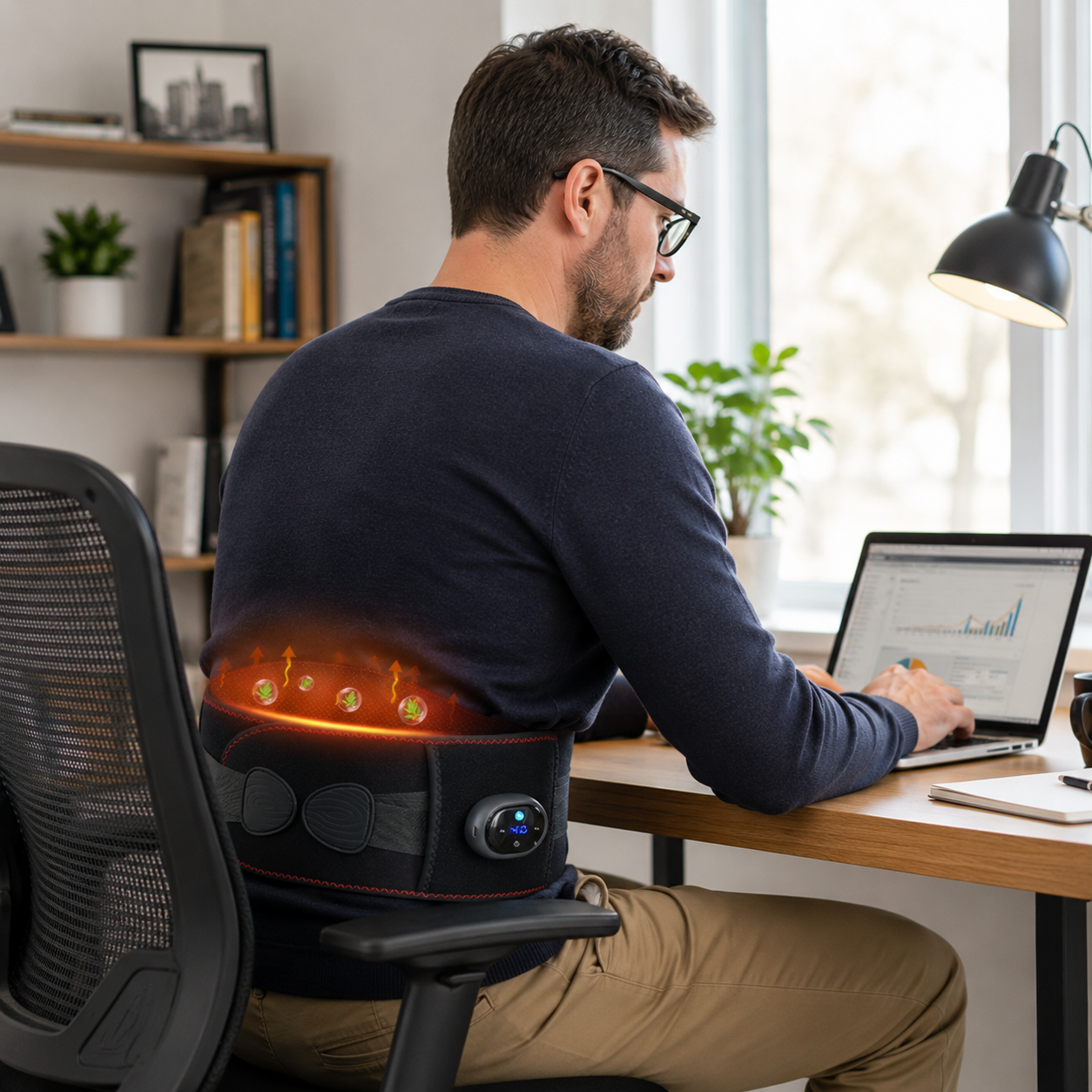🔥 Heated Waist Massage Belt