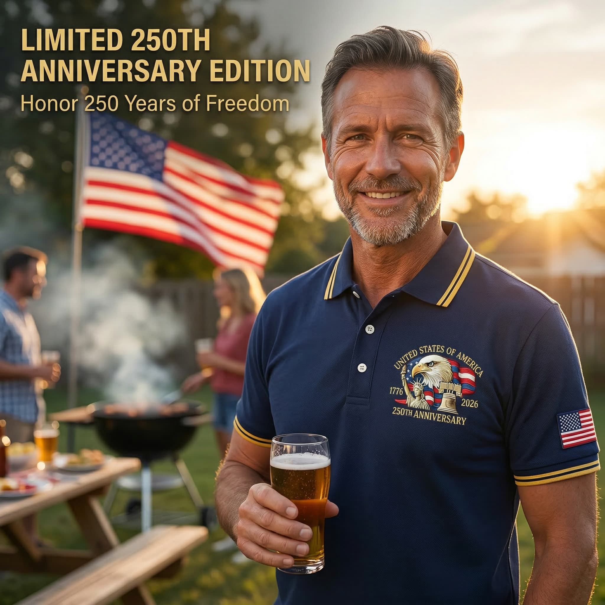 American Eagle 250th Anniversary Polo Shirt