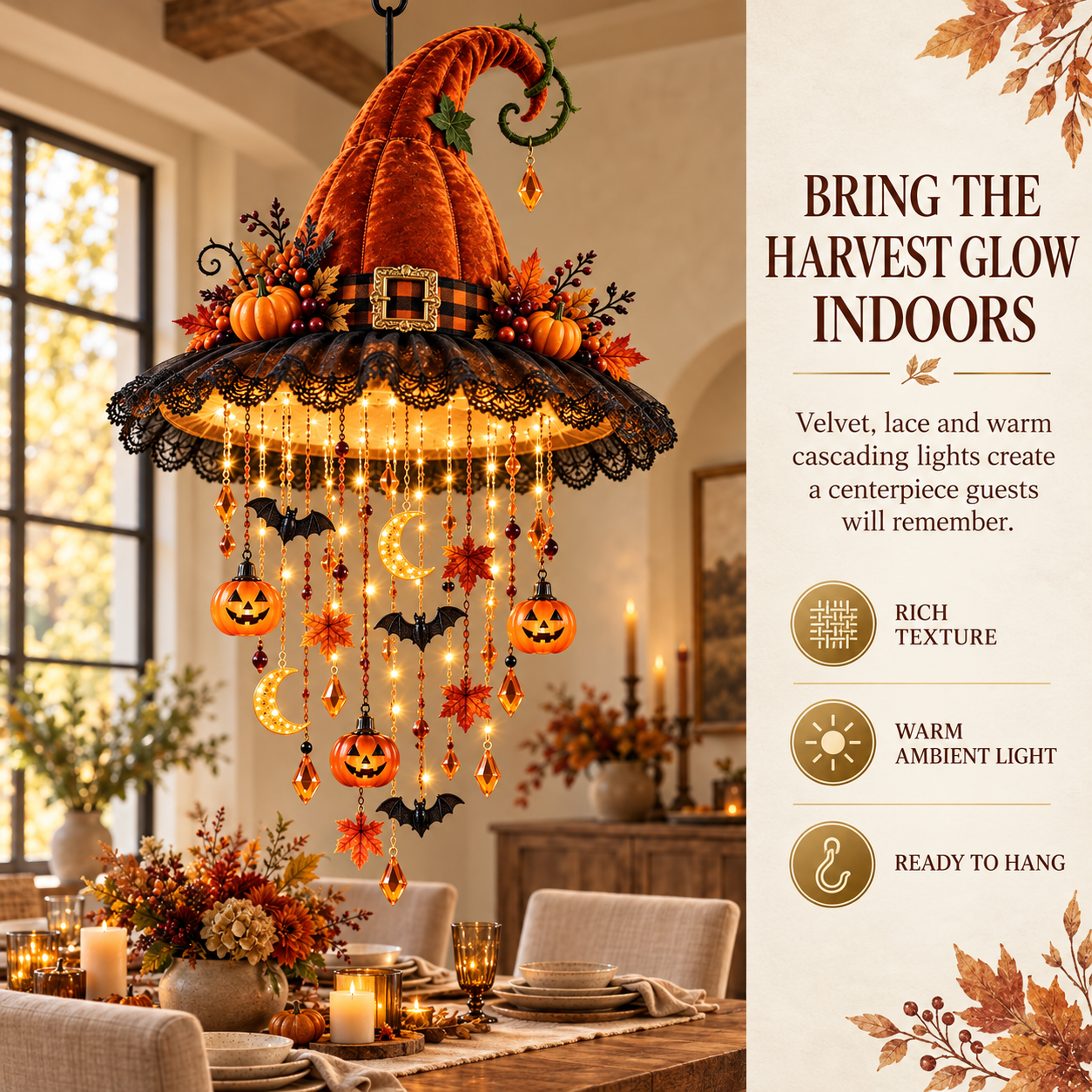 👻Halloween Magic Cascade Hanging Chandelier🧙