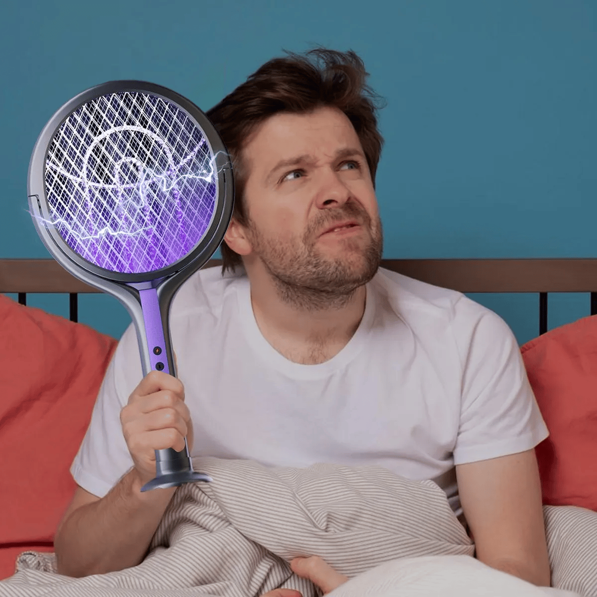 Foldable Telescopic Electric Mosquito Swatter