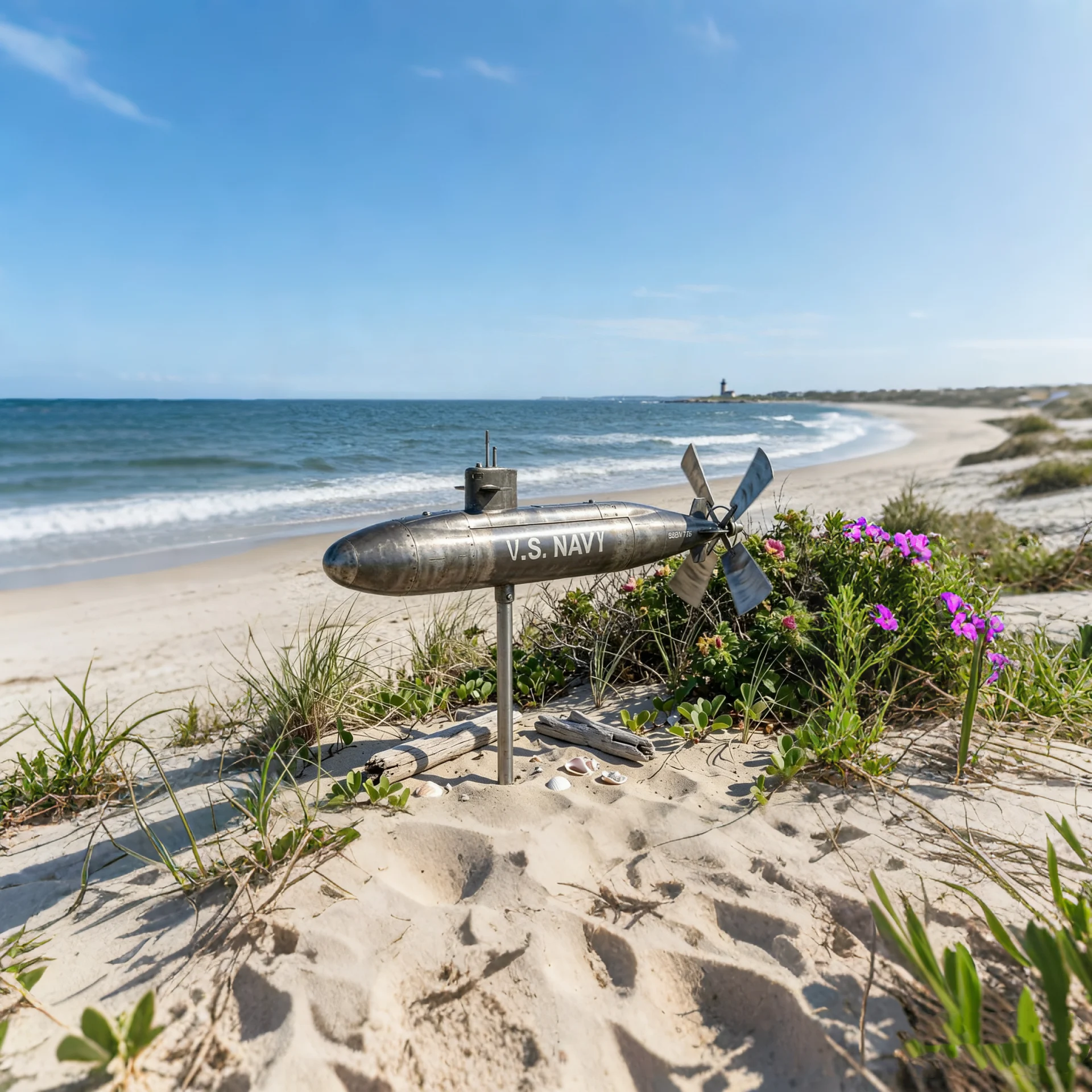 ⚓ Navy Submarine Wind Spinner