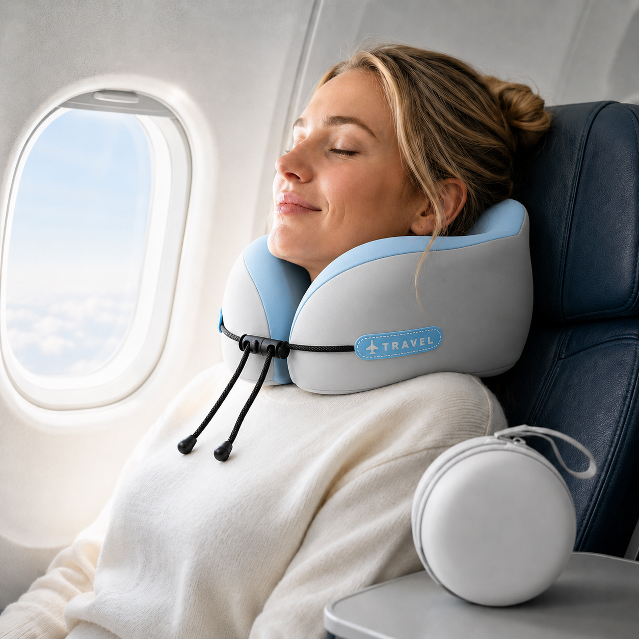 ✈️ The Travel Pillow That Stops Your Head From Falling Forward