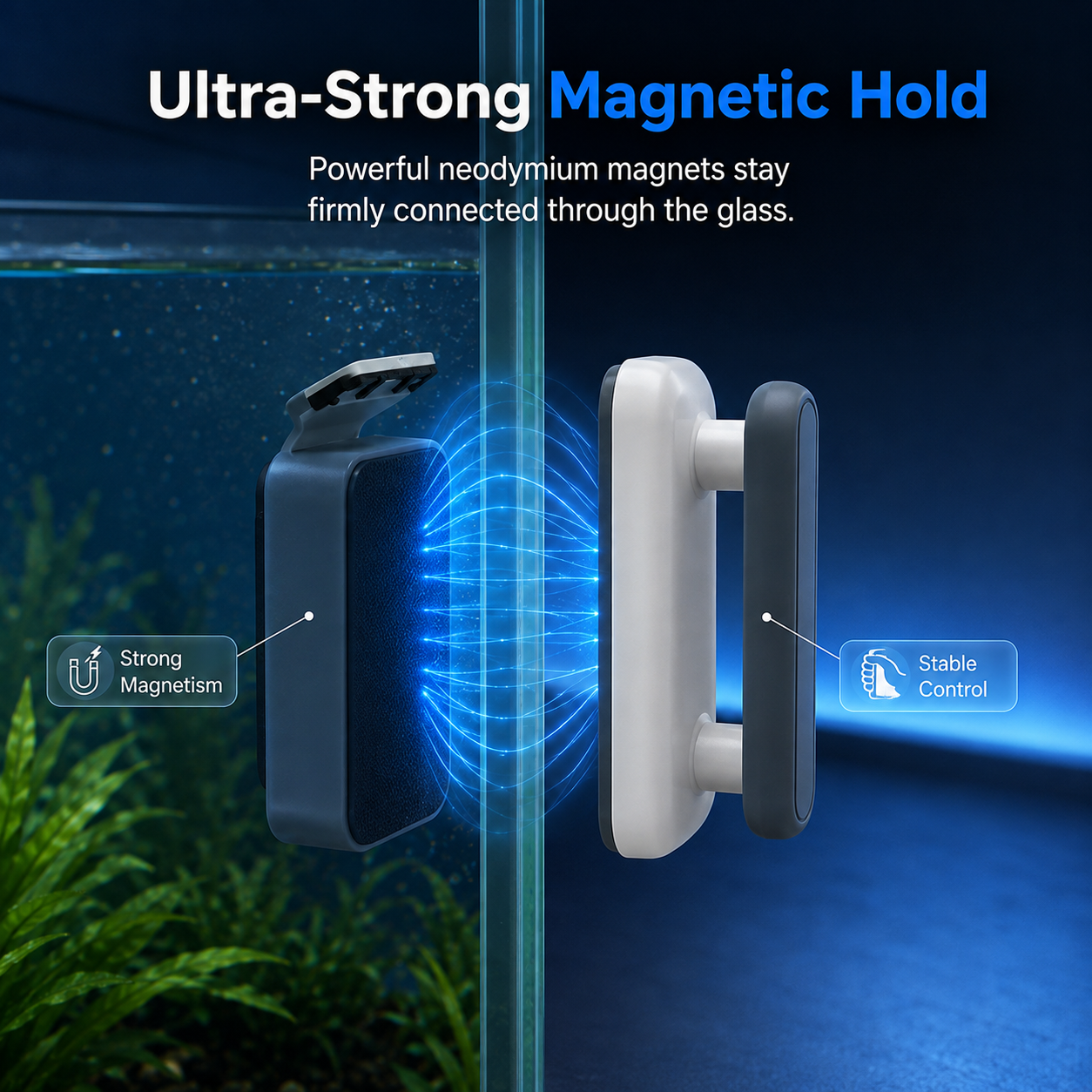 🎁2026 New Arrivals 49% OFF💥Magnetic Aquarium Glass Cleaner Tool