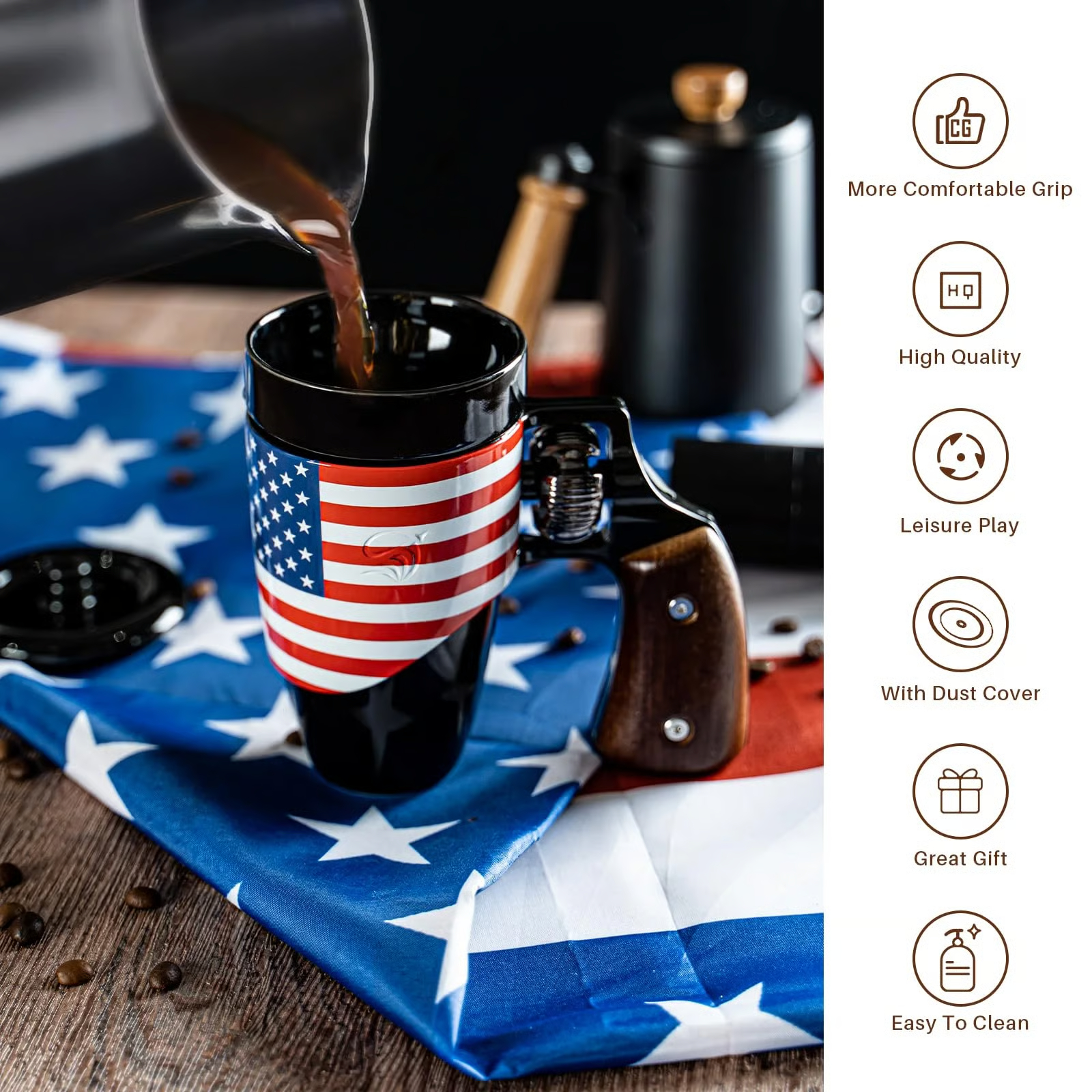 🔥Father's Day 49% OFF☕ Gun Coffee Mugs for Men (16OZ)