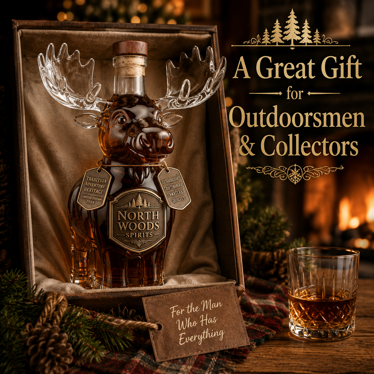 Wild Spirit Animal Whiskey Decanter – Statement Bottle for Home Bars, Collectors & Gift Giving
