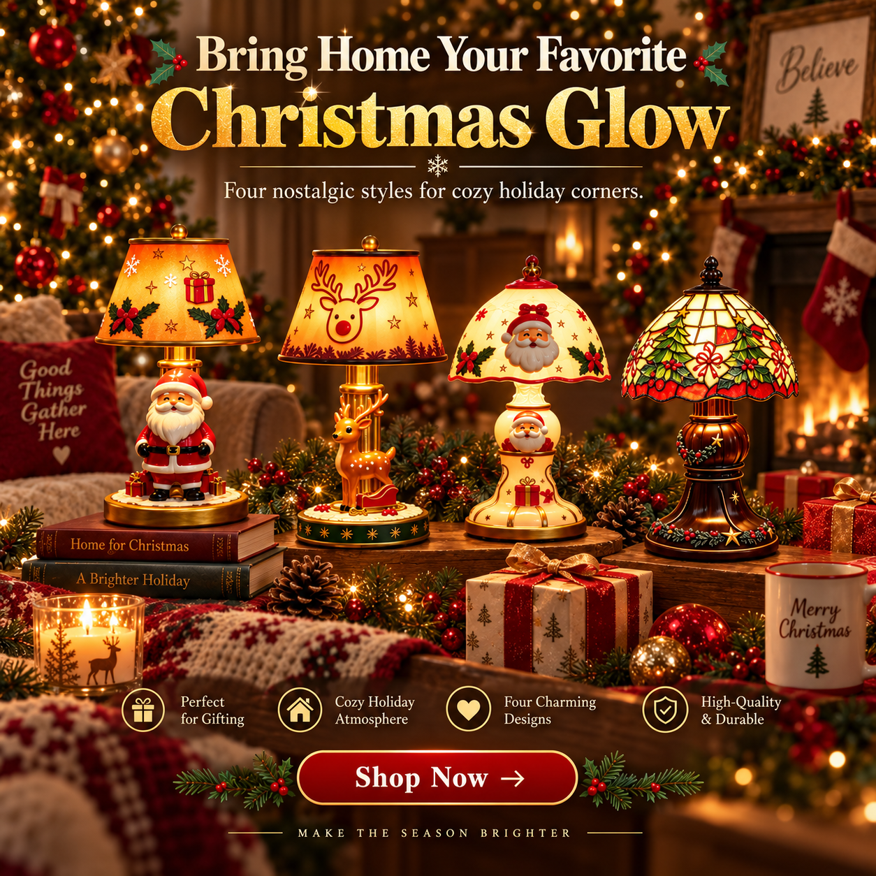 Nostalgic Christmas Table Lamp