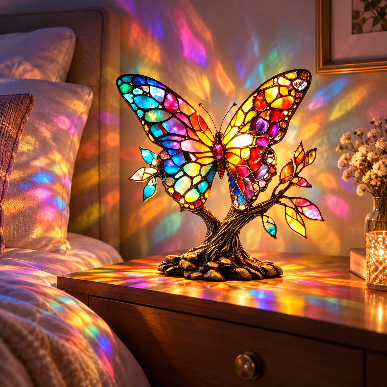 Stained-Glass Inspired Butterfly Light Enhancer