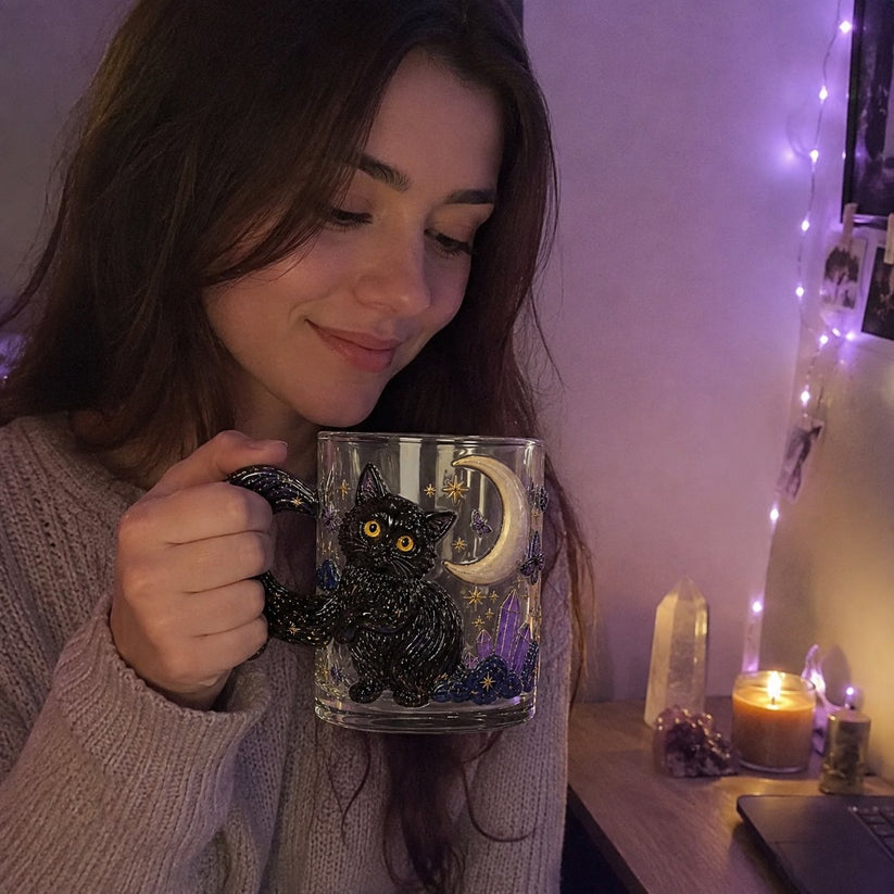 🐾 Whimsical 3D Animal Sculpted Glass Mug Collection | 12oz Premium Clear Glass with Raised Animal Figures, Character-Specific Details & Playful Sculptural Accents ✨