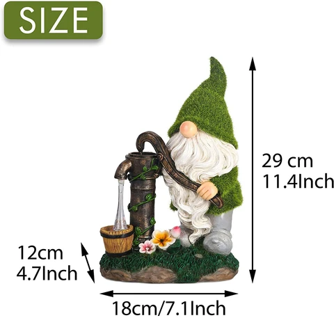 Solar Garden Outdoor Dwarf Statue