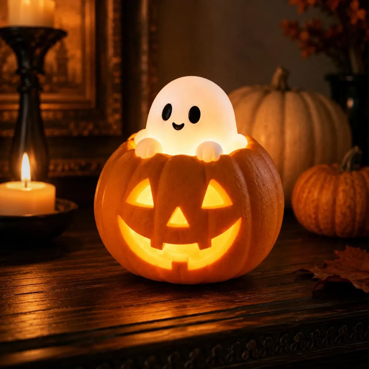🎃 Halloween Pumpkin-Shaped LED Collectible Series