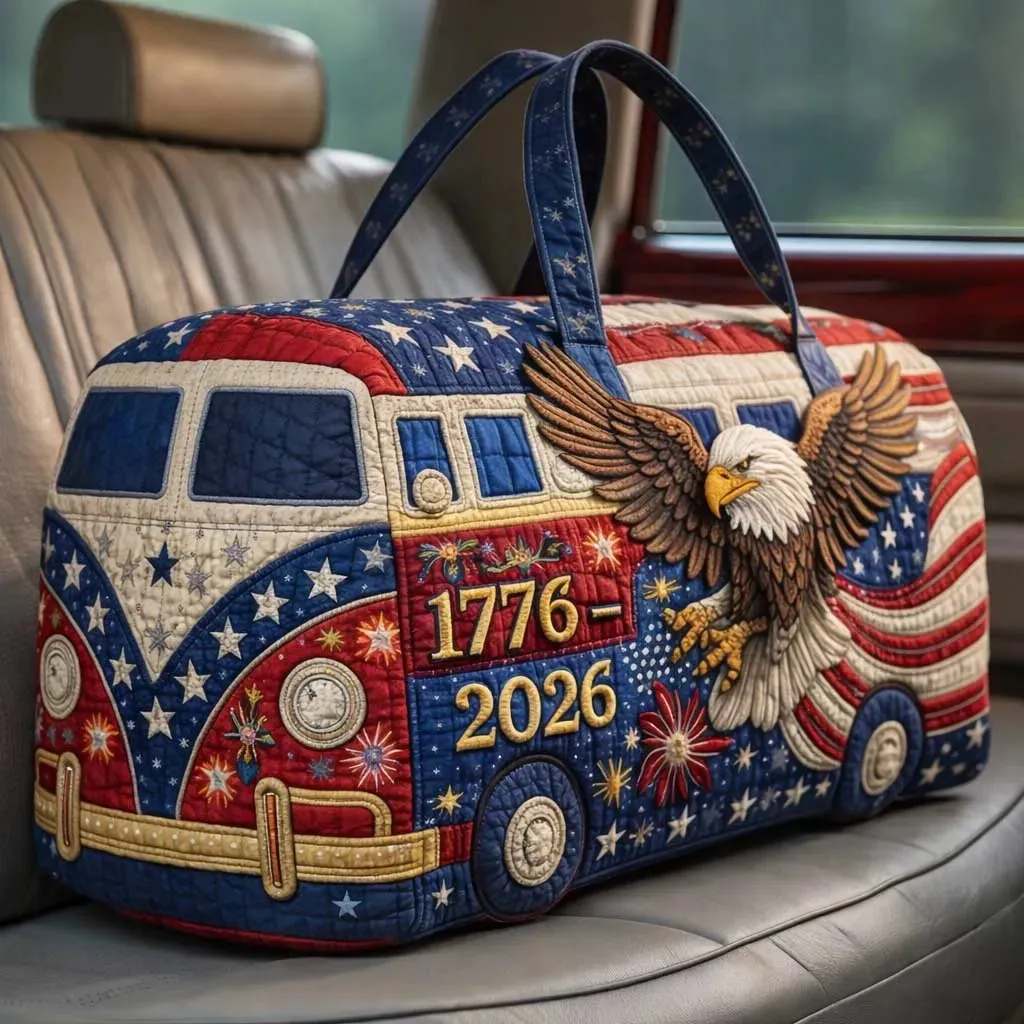 🔥LAST DAY 50% OFF - 🇺🇸✨🇺🇸 American 250th Anniversary Quilted Travel Duffle Bag