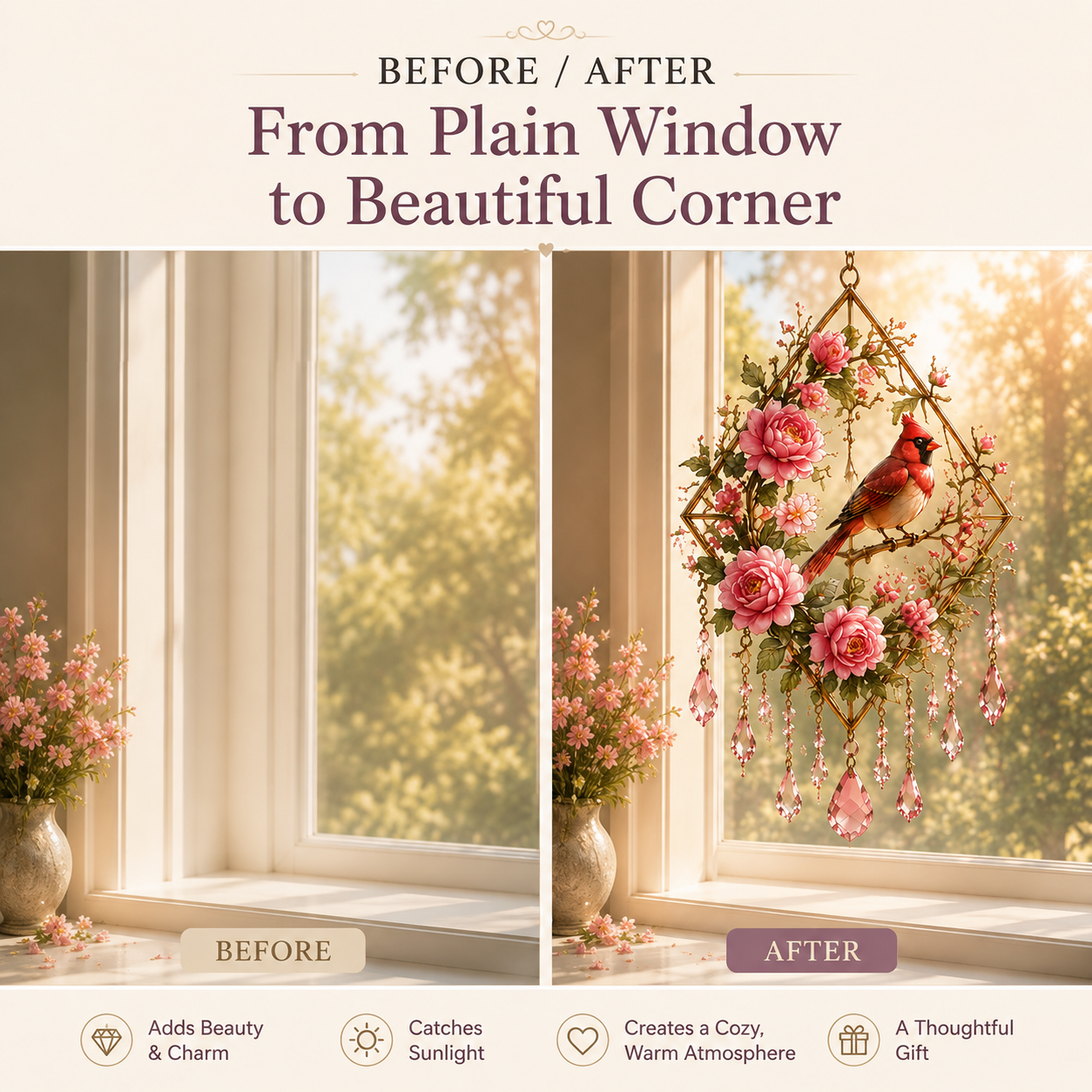 Crystal Garden Suncatcher – Turn an Empty Window Into a Beautiful, Light-Filled Corner
