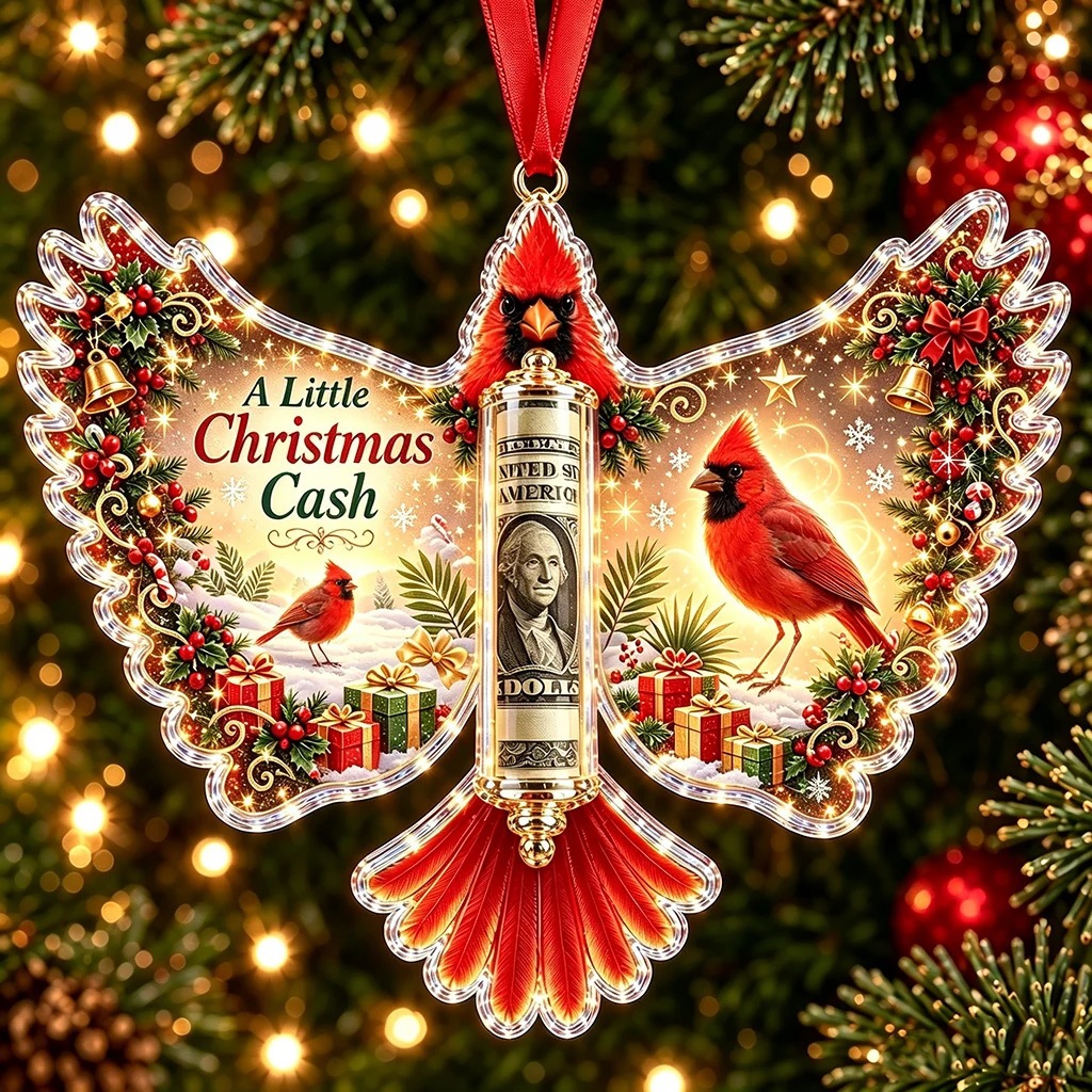 💵 Christmas Cash Gift Ornament