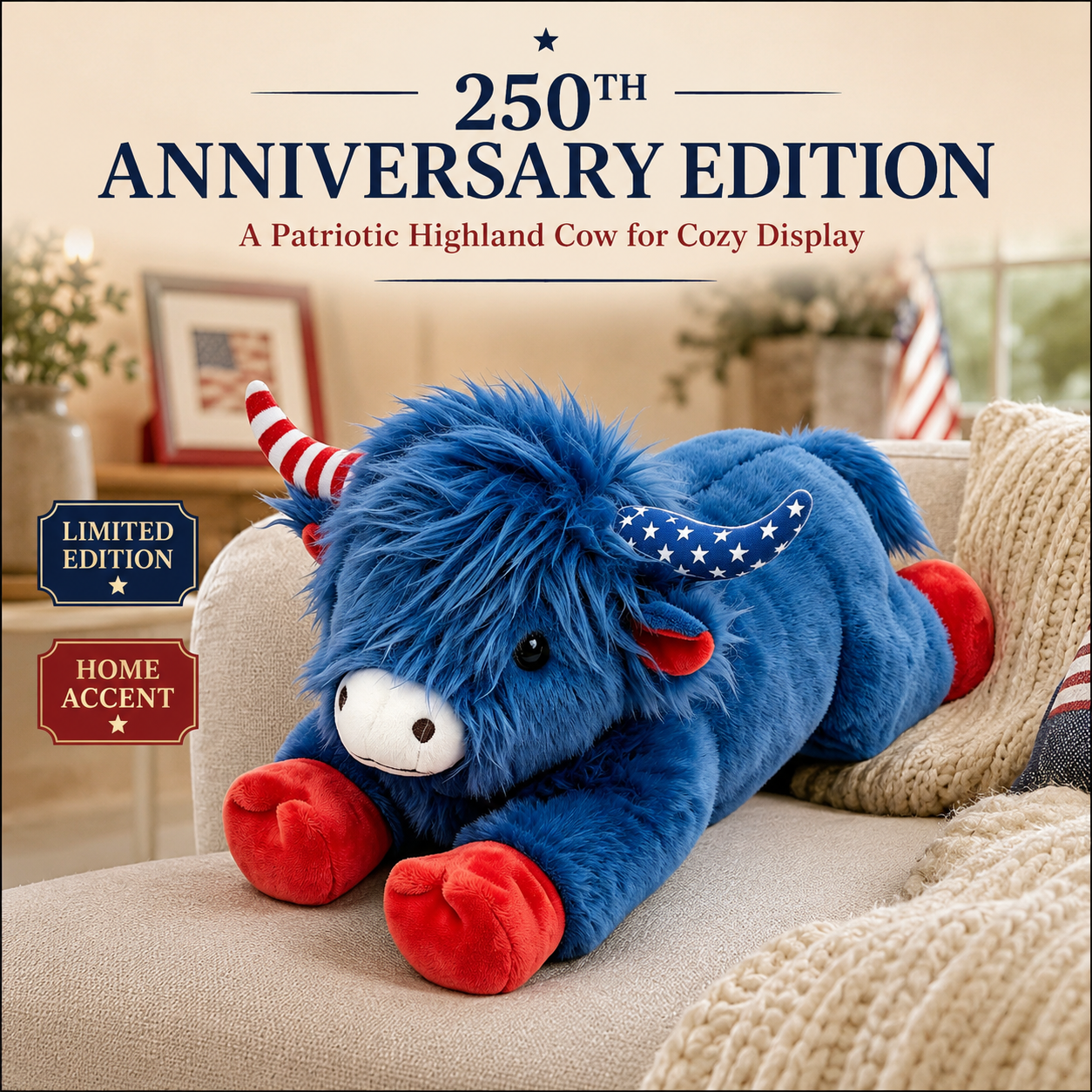 250th Anniversary Highland Cow Plush Toy