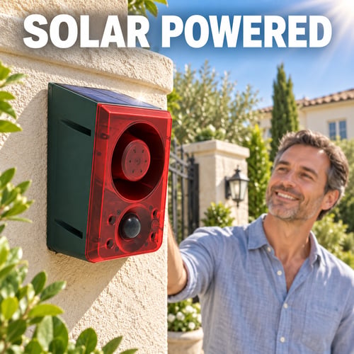 Solar Outdoor Motion Sensor Alarm