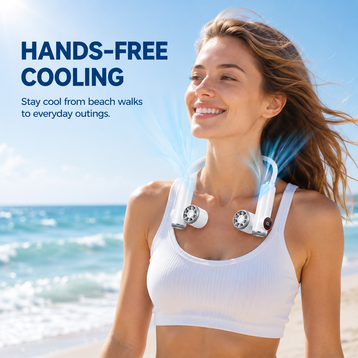 Magnetic Detachable Portable Neck Fan