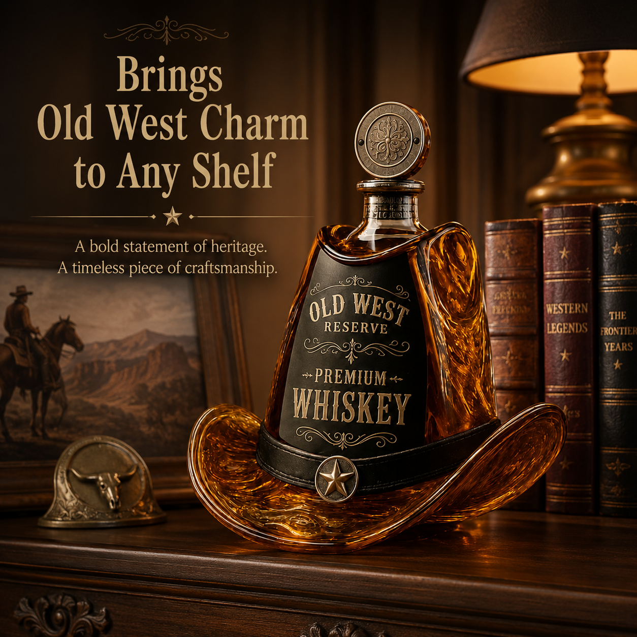 Walker Texas Ranger Decanter Whiskey Bottle