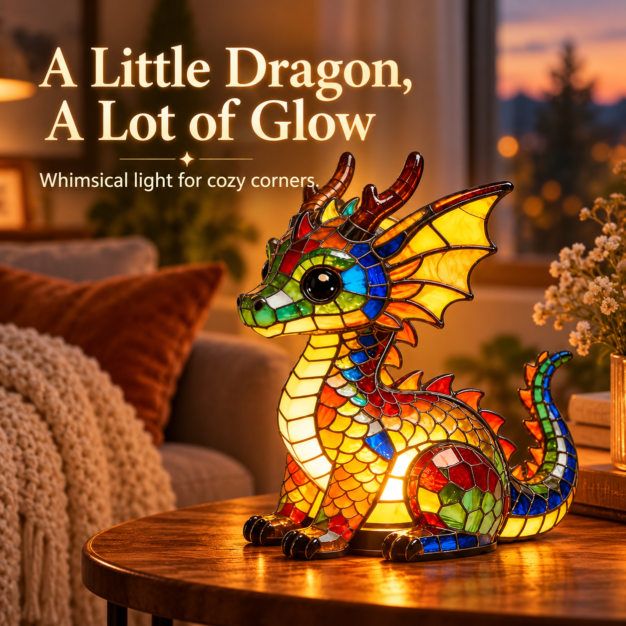 Colorful Dragon LED Accent Light – Fantasy Decorative Night Lamp