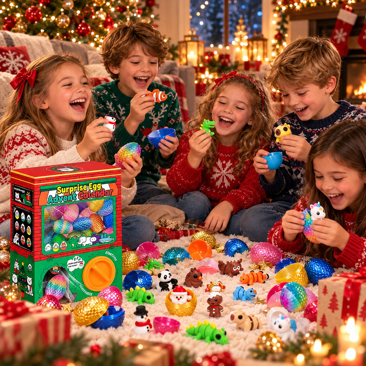 Christmas Surprise Egg Advent Calendar – 24 Days of Mystery Toys and Holiday Fun