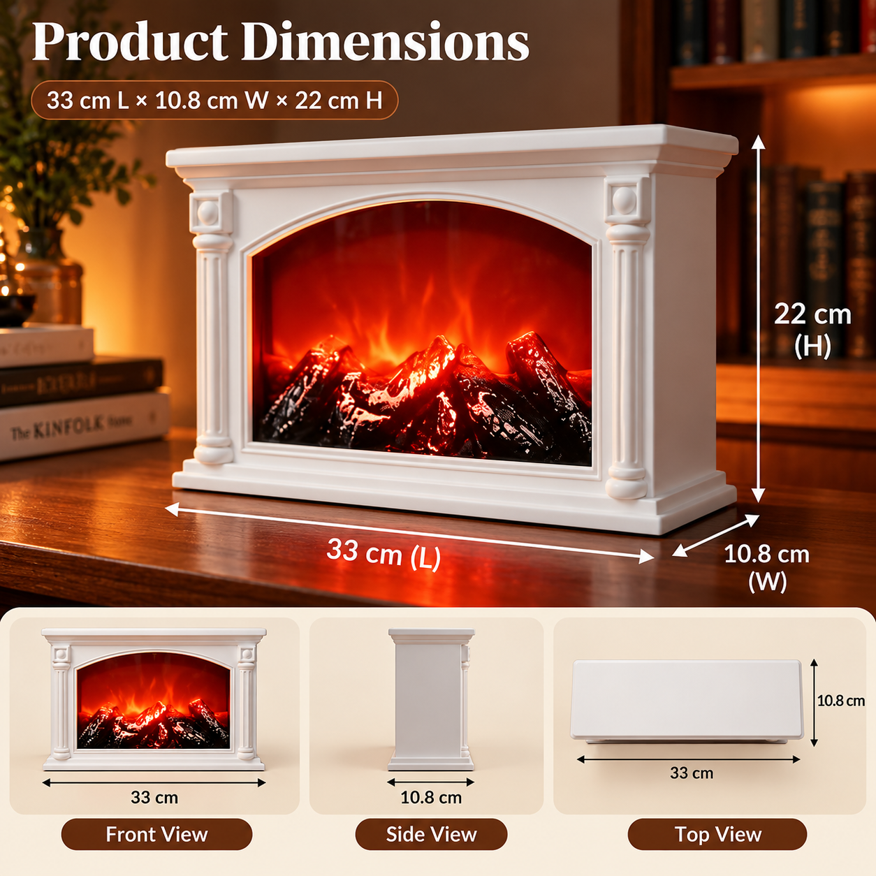 Mini Tabletop Fireplace Heater