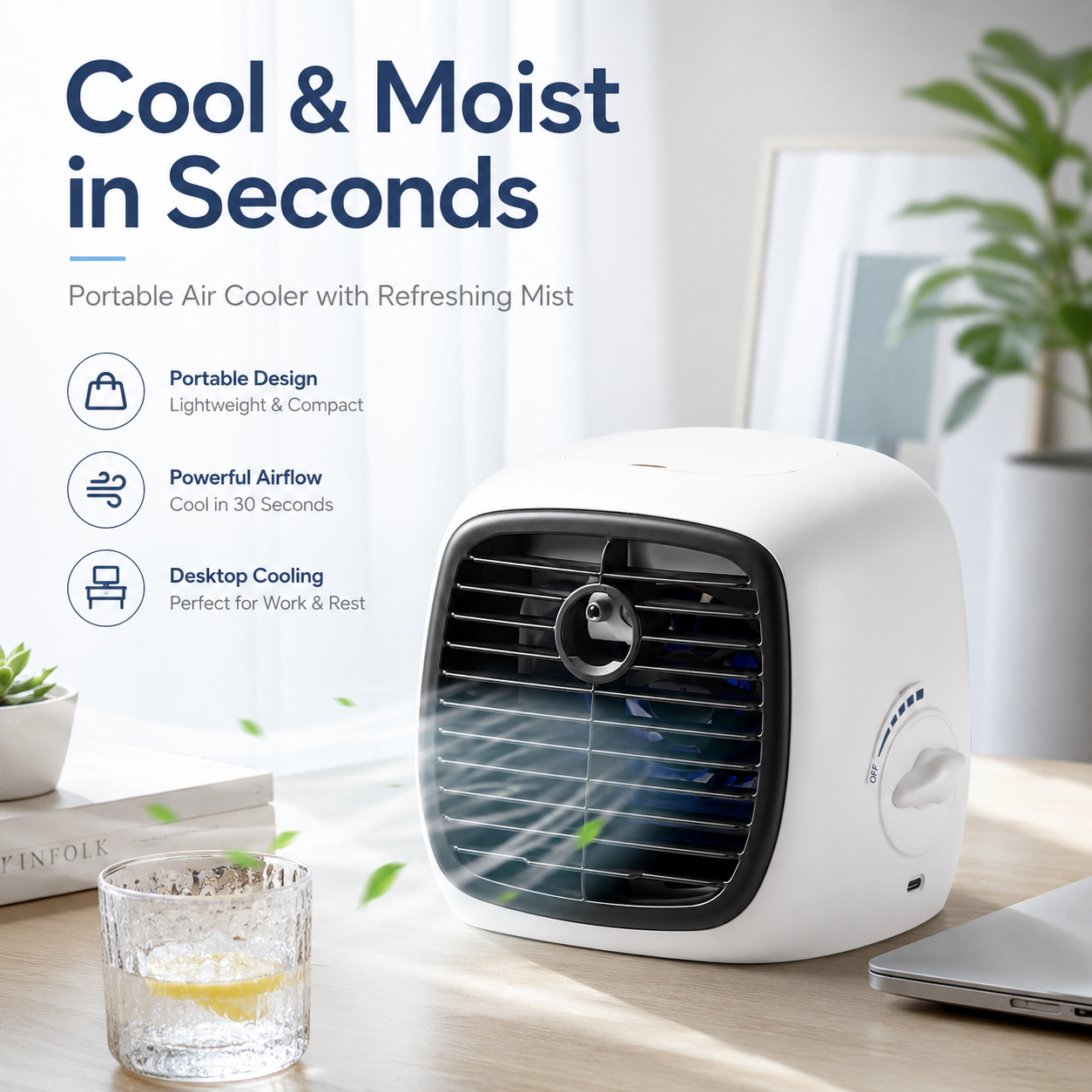 ❄️Silent Spray Super-Powerful Air Cooler