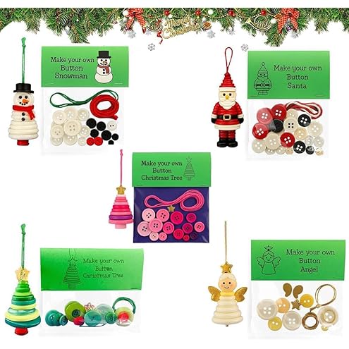 🔥🎅☃️ DIY Button Ornament Kits