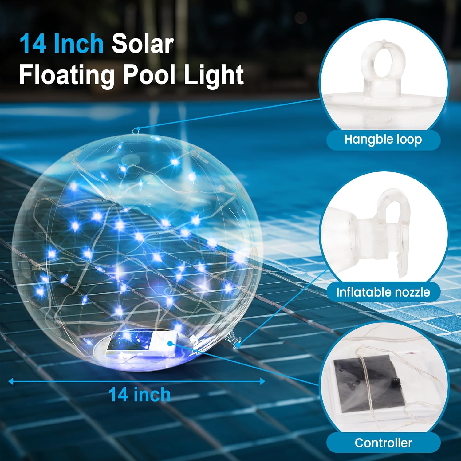 🌟Solar Floating Pool Lights