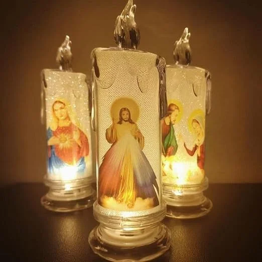 🕯️LED Prayer Flameless Candles