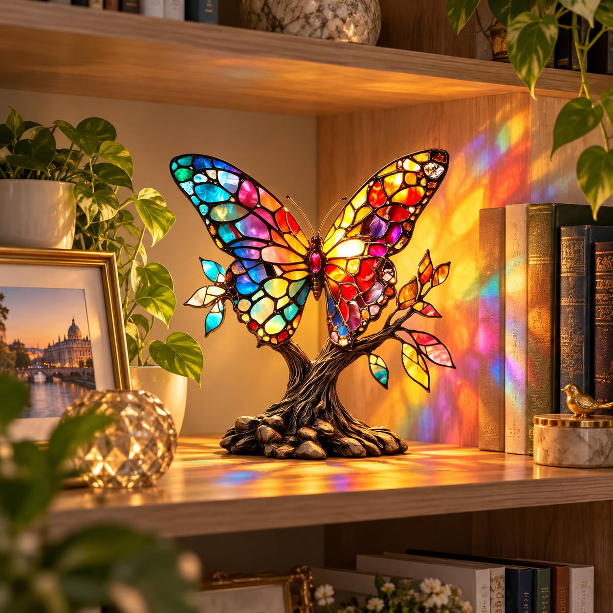 Stained-Glass Inspired Butterfly Light Enhancer