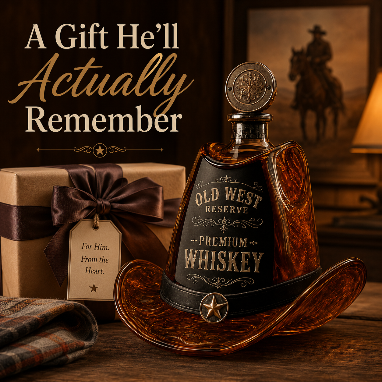 Walker Texas Ranger Decanter Whiskey Bottle