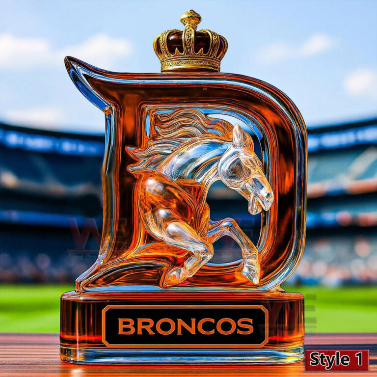 Denver Broncos Football New 2025 Whiskey Bottle