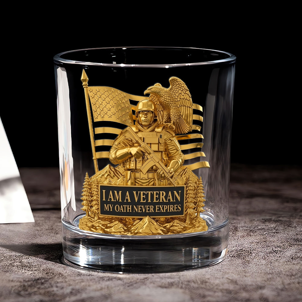 Veteran's Tribute Whiskey Glass